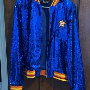 Blue Sequin Women’s Astro’s Jacket